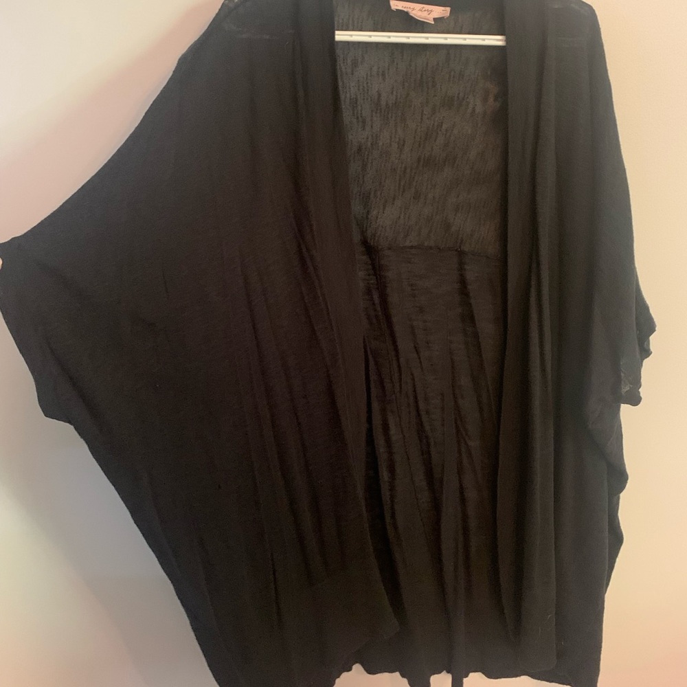 Pennington’s long kimono sweater